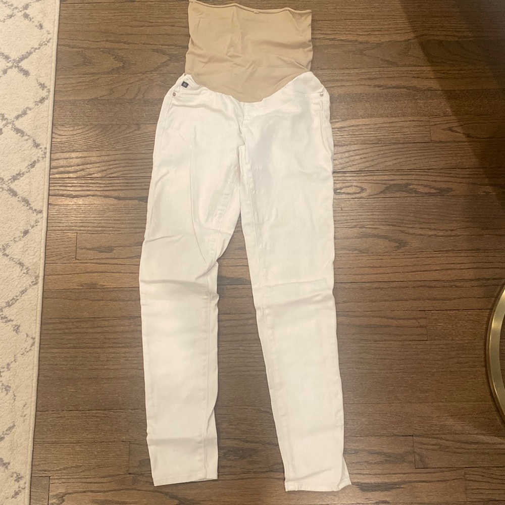AG maternity white skinny  jeans size 26R